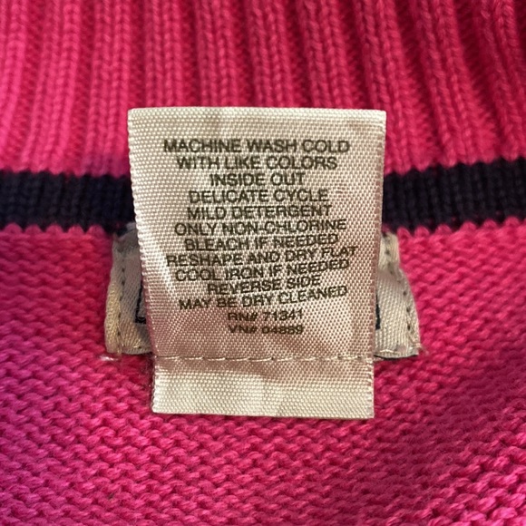 L. L. Bean 100% cotton Shawl Collar horn toggles and loop Candy pink Barbie XS - Picture 15 of 15